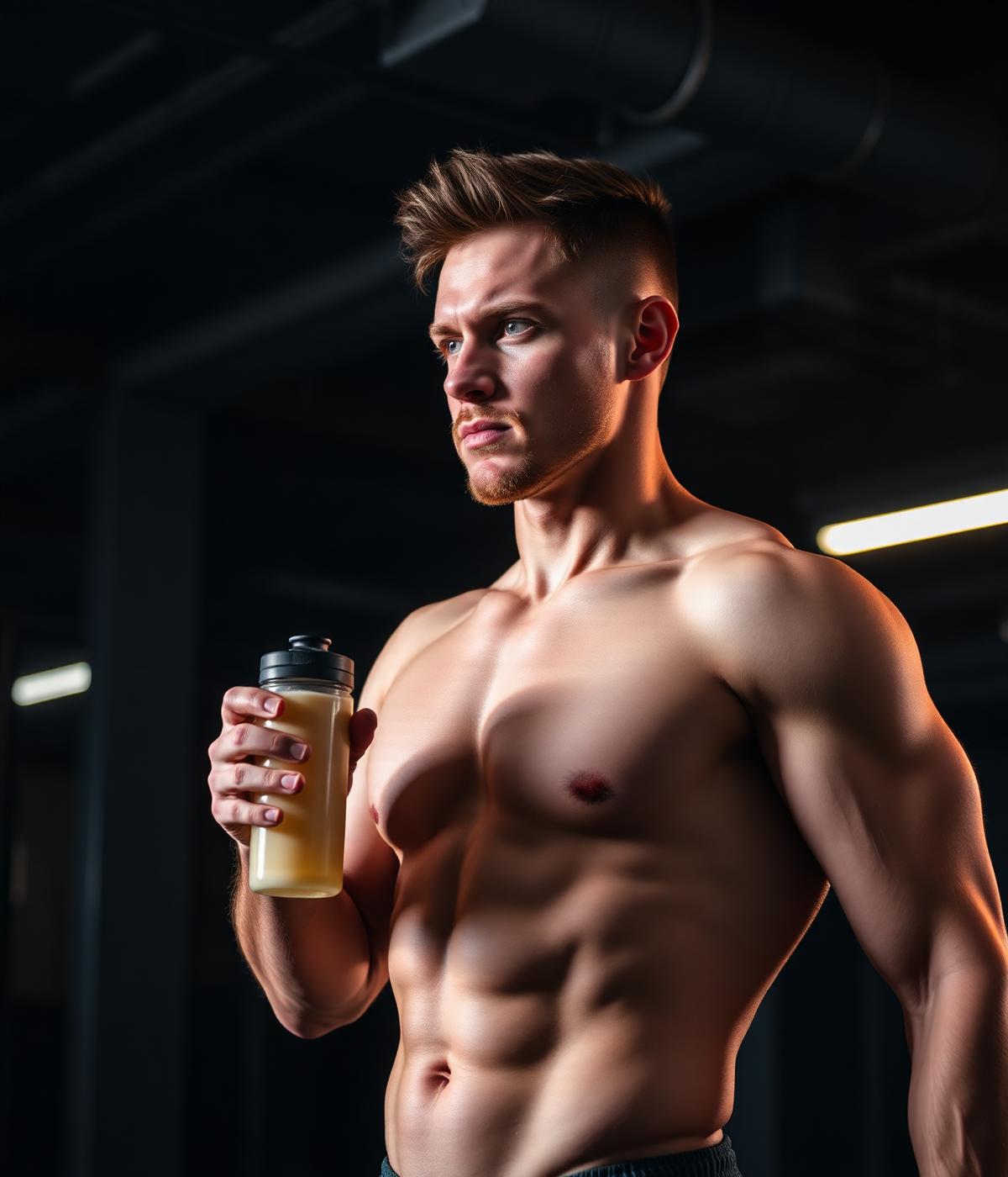 Atleta com shake